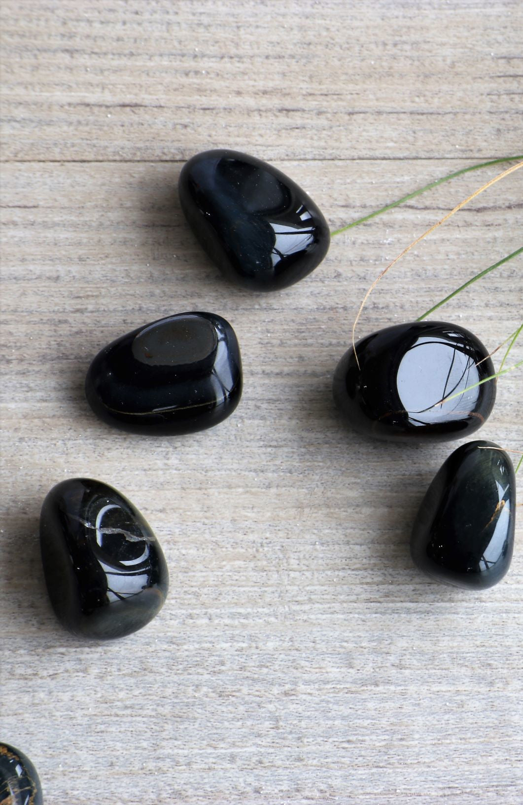 Blue Tiger Eye A Tumbled Stone